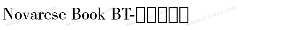 Novarese Book BT字体转换